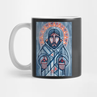 Painting of Jesus Christ with open wounded hands Mug